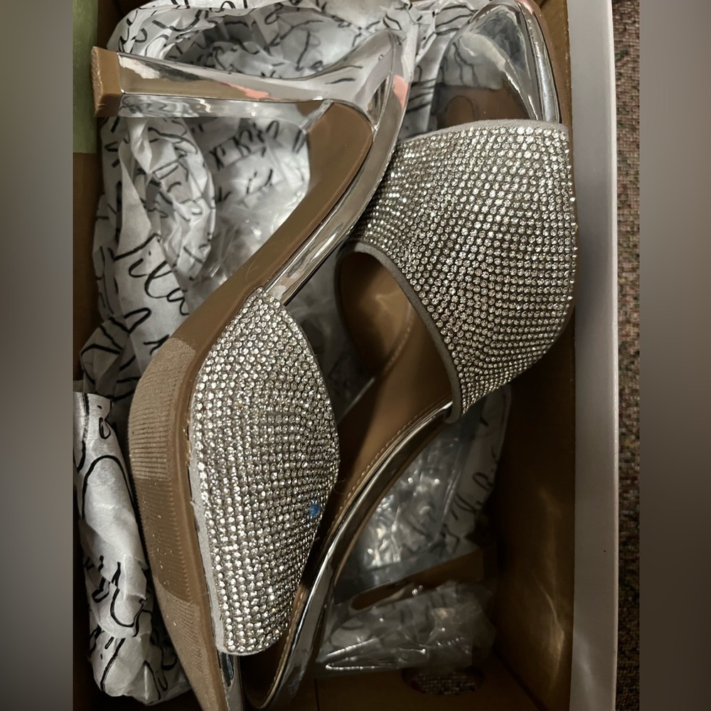Wild pair rhinestone heels